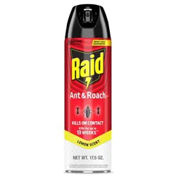 Raid Ant and Roach Killer Indoor Bug Spray - Lemon Scent - 17.5oz