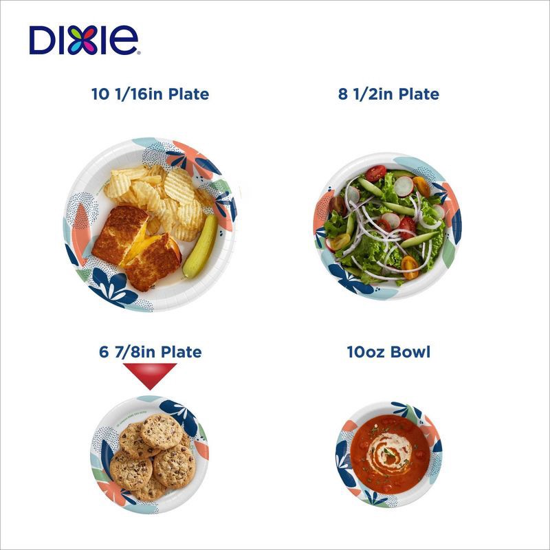 slide 7 of 9, Dixie Everyday 6 7/8" Paper Plates - 58ct, 58 ct