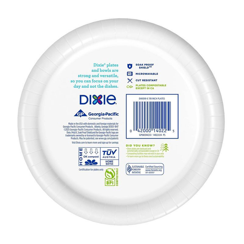 slide 5 of 9, Dixie Everyday 6 7/8" Paper Plates - 58ct, 58 ct