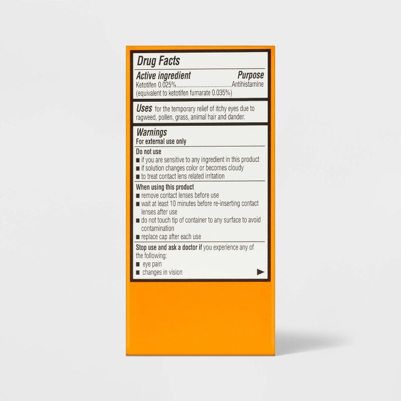 slide 3 of 9, Eye Itch Relief Drops - 0.17 fl oz - up&up™, 0.17 fl oz