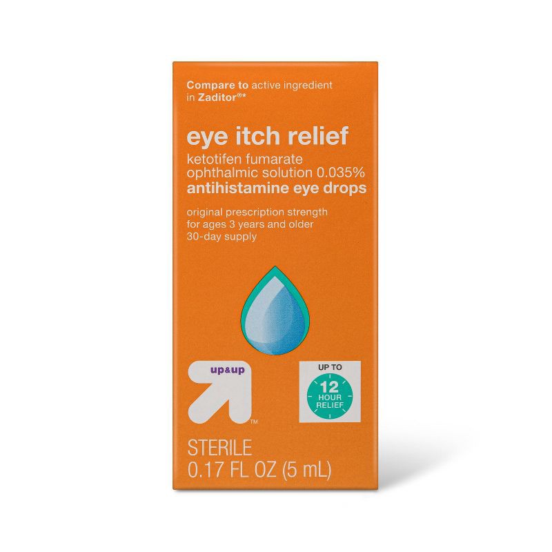 slide 7 of 9, Eye Itch Relief Drops - 0.17 fl oz - up&up™, 0.17 fl oz