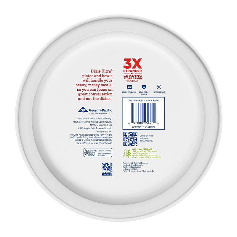 Dixie Ultra 10 1/16 Paper Plates - 44ct : Target