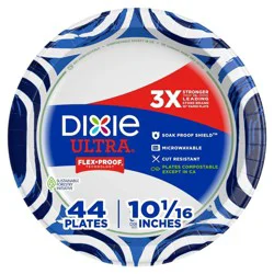 Dixie Ultra 10 1/16" Paper Plates - 44ct