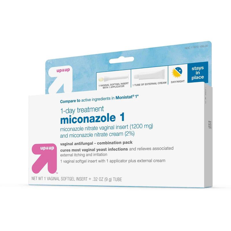 slide 4 of 7, Miconazole Vaginal Antifungal Cream - 1 day Treatment - 0.32oz - up & up™, 0.32 oz
