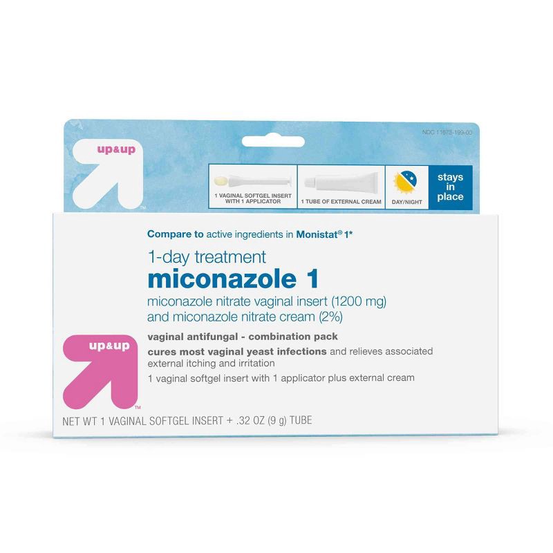 slide 1 of 7, Miconazole Vaginal Antifungal Cream - 1 day Treatment - 0.32oz - up & up, 0.32 oz