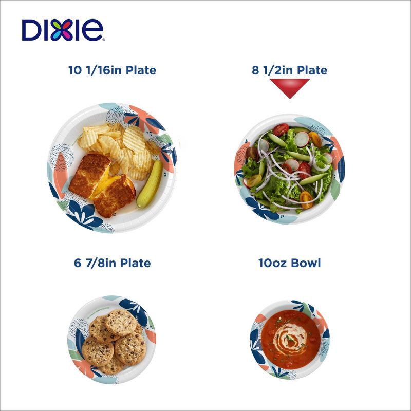 slide 3 of 9, Dixie Everyday 8.5" Paper Plates, 1 ct