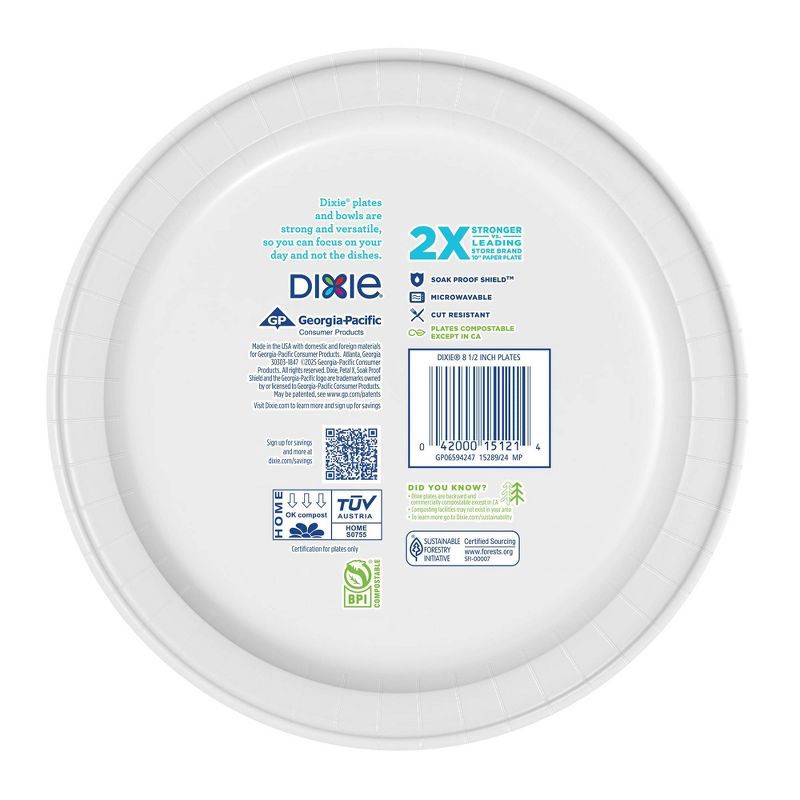 slide 9 of 9, Dixie Everyday 8.5" Paper Plates - 48ct, 1 ct