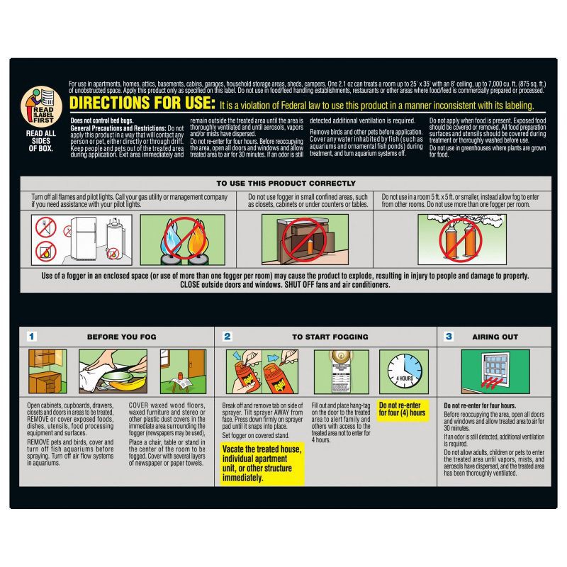 slide 2 of 11, Raid Max Concentrated Indoor Bug Killer Fogger - 2.1oz/3ct, 3 ct; 2.1 oz