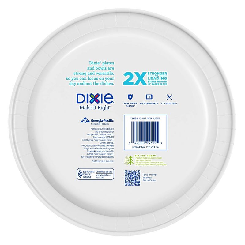 slide 2 of 7, Dixie Everyday 10 1/16" Paper Plates - 54ct, 54 ct