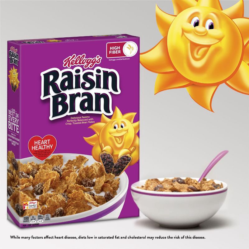 slide 2 of 18, Kellogg's Raisin Bran Breakfast Cereal - 16.1oz, 16.1 oz