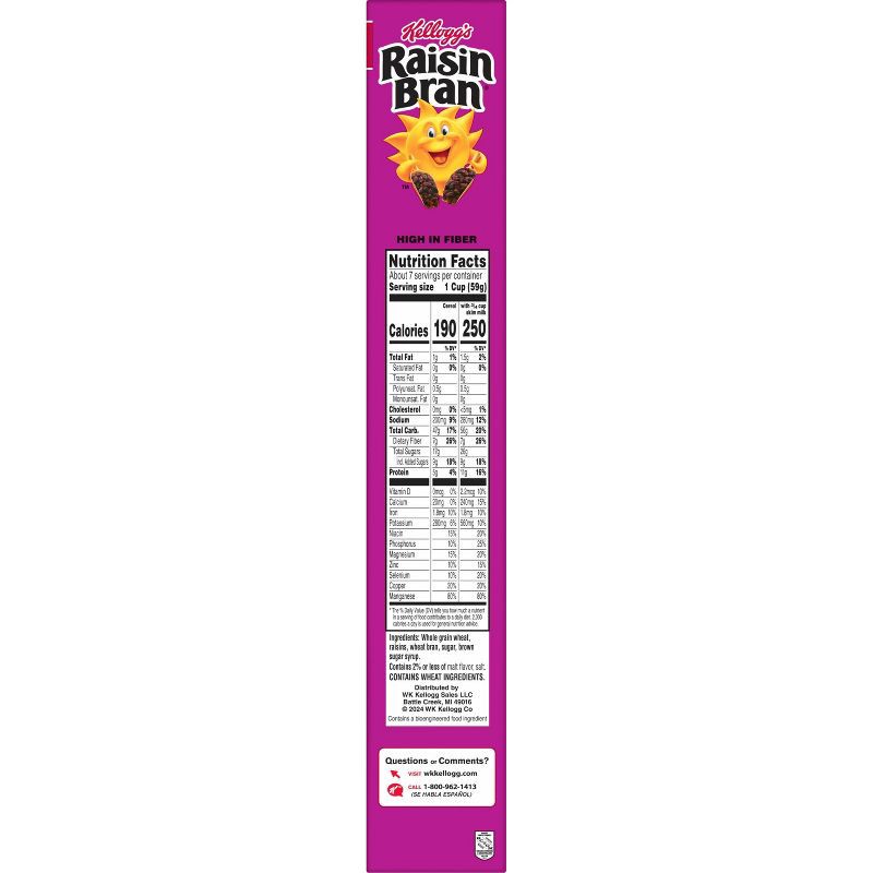 slide 17 of 18, Kellogg's Raisin Bran Breakfast Cereal - 16.1oz, 16.1 oz