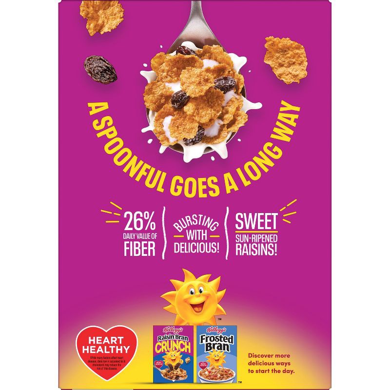 slide 8 of 19, Kellogg's Raisin Bran Breakfast Cereal - 16.1oz, 16.1 oz