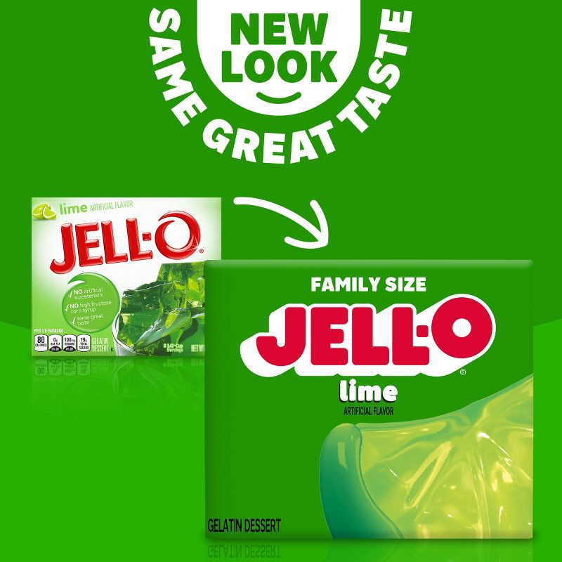 slide 3 of 9, JELL-O Lime Gelatin Dessert Mix - 6oz, 6 oz