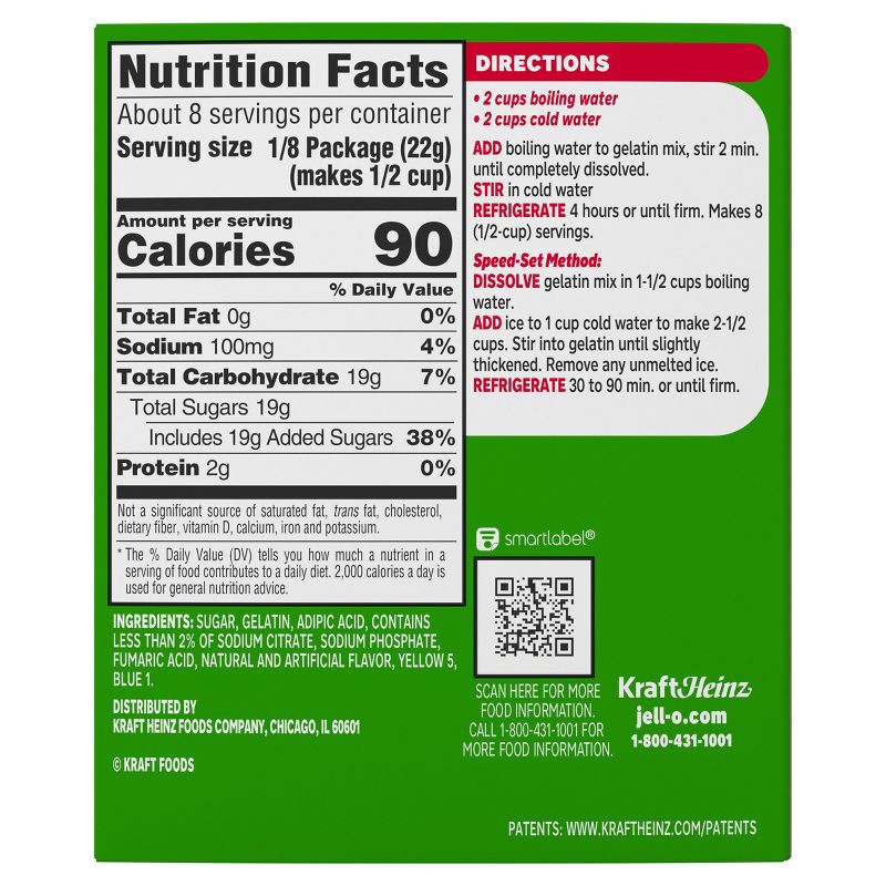 slide 9 of 9, JELL-O Lime Gelatin Dessert Mix - 6oz, 6 oz