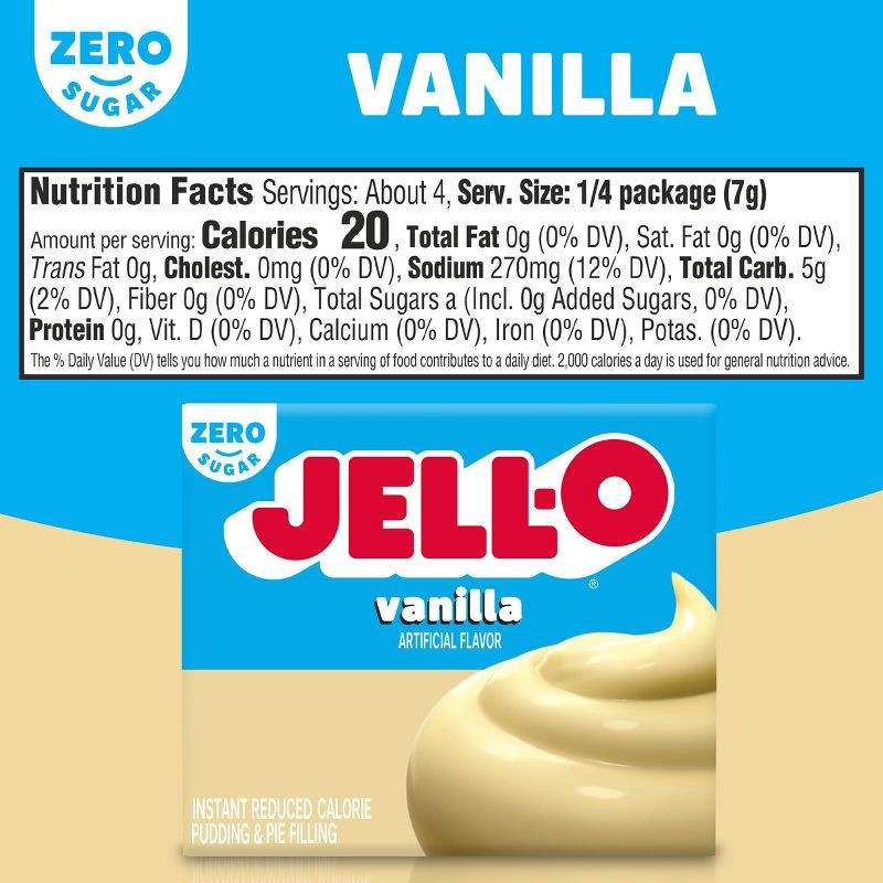 slide 7 of 11, JELL-O Instant Sugar Free Vanilla Pudding - 1oz, 1 oz