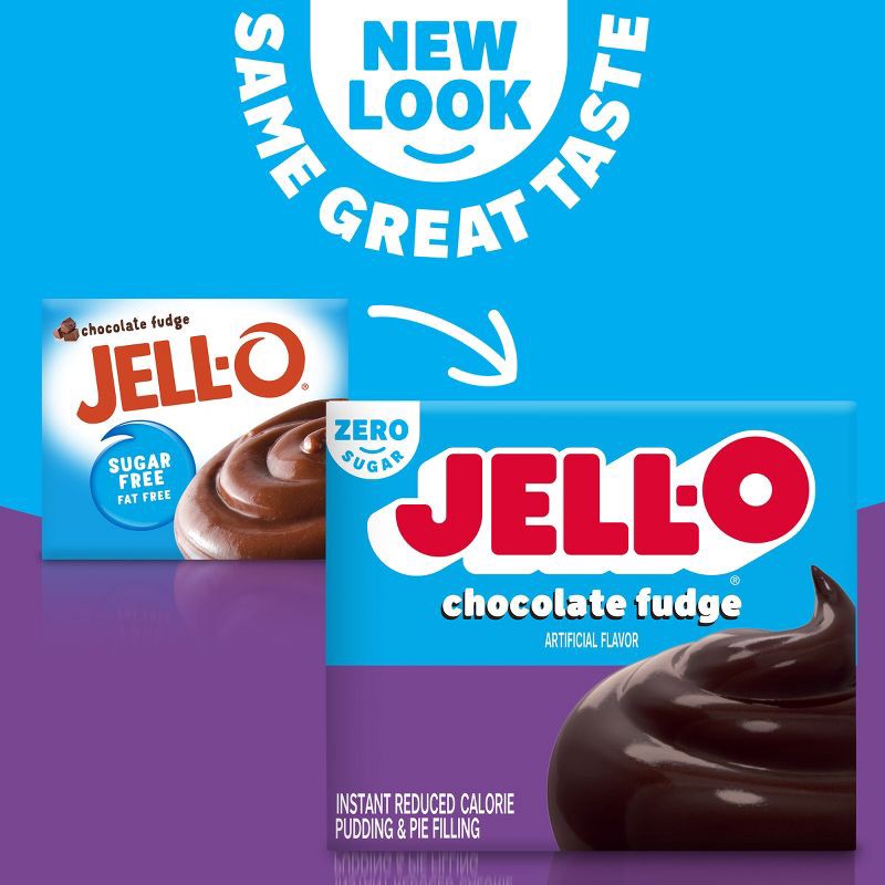 slide 3 of 9, JELL-O Instant Sugar Free-Fat Free Chocolate Fudge Pudding & Pie Filling - 1.4oz, 1.4 oz