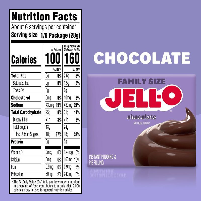 slide 7 of 9, JELL-O Instant Chocolate Pudding & Pie Filling - 5.9oz, 5.9 oz