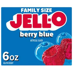 JELL-O Blueberry Gelatin Dessert Mix - 6oz