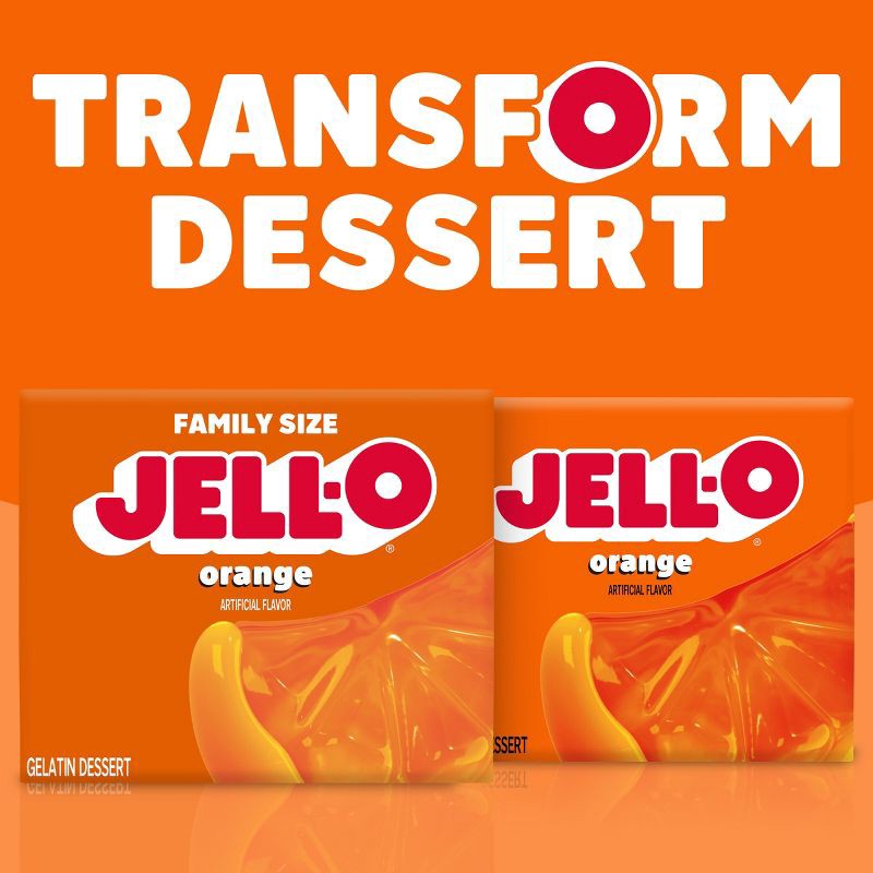 slide 8 of 9, JELL-O Orange Gelatin - 6oz, 6 oz