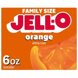 JELL-O Orange Flavored Gelatin Dessert Mix - 6oz