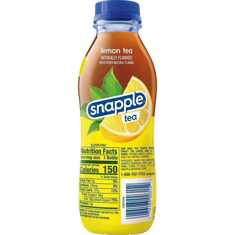 slide 3 of 5, Snapple Lemon Tea - 16 fl oz Bottle, 16 fl oz