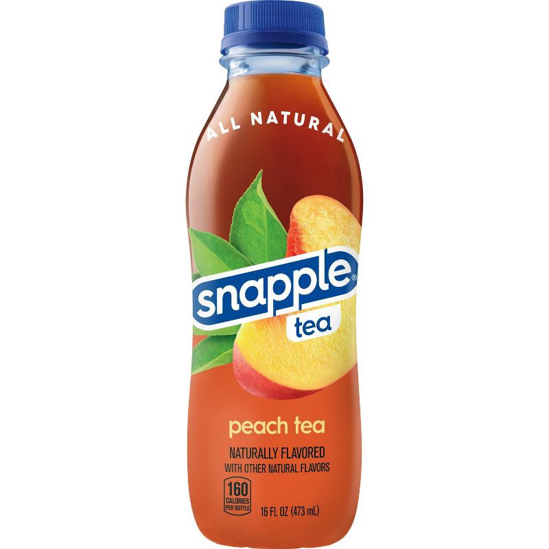 slide 4 of 8, Snapple Peach Tea - 16 fl oz Bottle, 16 fl oz