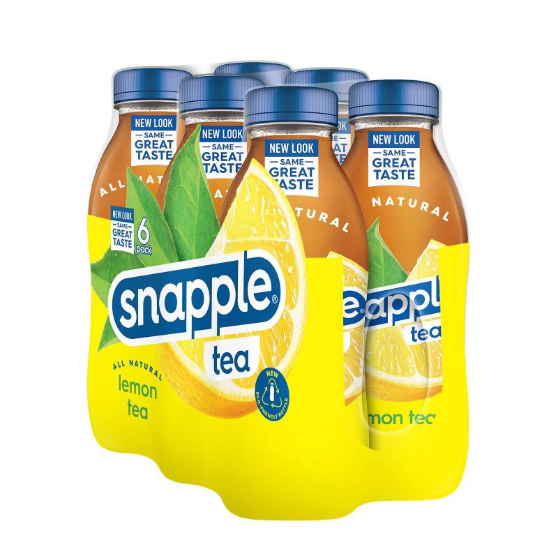 slide 5 of 9, Snapple Lemon Tea - 6pk/16 fl oz Bottles, 6 ct; 16 fl oz