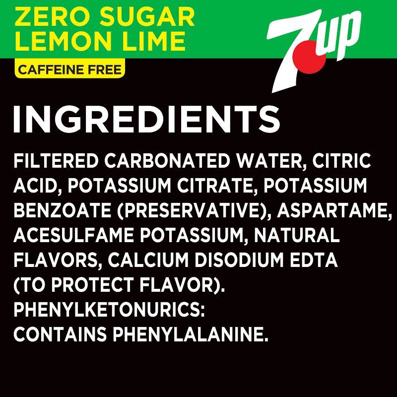 slide 5 of 12, 7UP Zero Sugar Lemon Lime Bottles - 6pk/16.9 fl oz, 6 ct; 16.9 fl oz