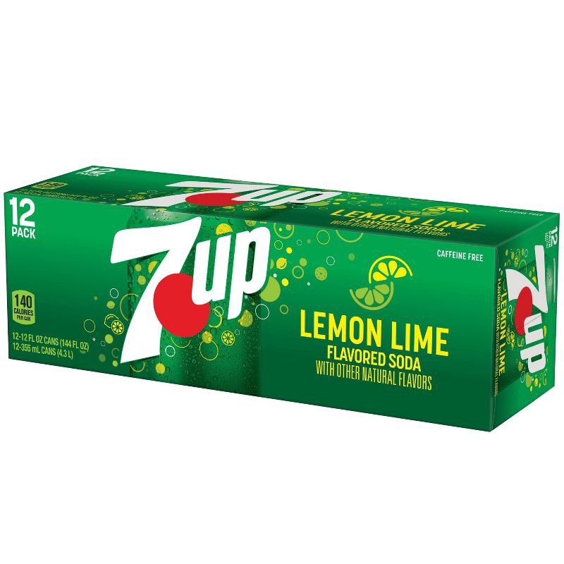 slide 2 of 13, 7UP Lemon Lime Soda - 12pk/12 fl oz Cans, 12 ct; 12 fl oz