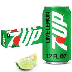 7UP Lime Lemon Soda - 12pk/12 fl oz Cans: Non-Caffeinated