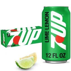 7UP Lime Lemon Soda - 12pk/12 fl oz Cans: Non-Caffeinated
