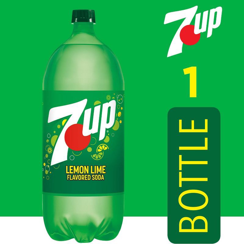 slide 3 of 11, 7UP Lemon Lime Soda - 2 L Bottle, 2 liter