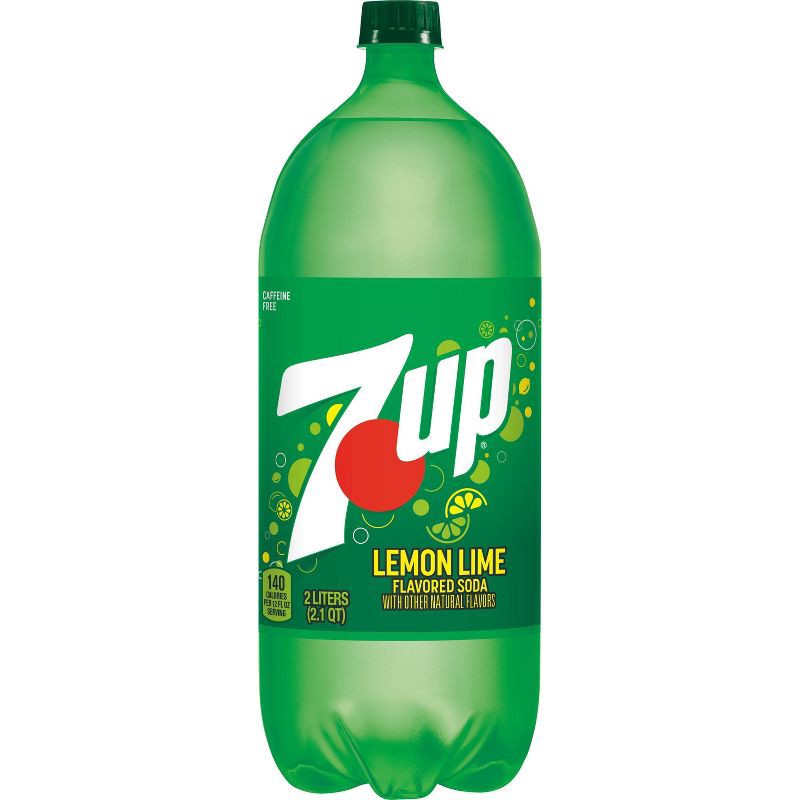 slide 7 of 11, 7UP Lemon Lime Soda - 2 L Bottle, 2 liter