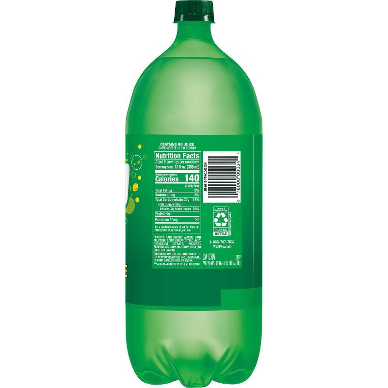 slide 10 of 11, 7UP Lemon Lime Soda - 2 L Bottle, 2 liter