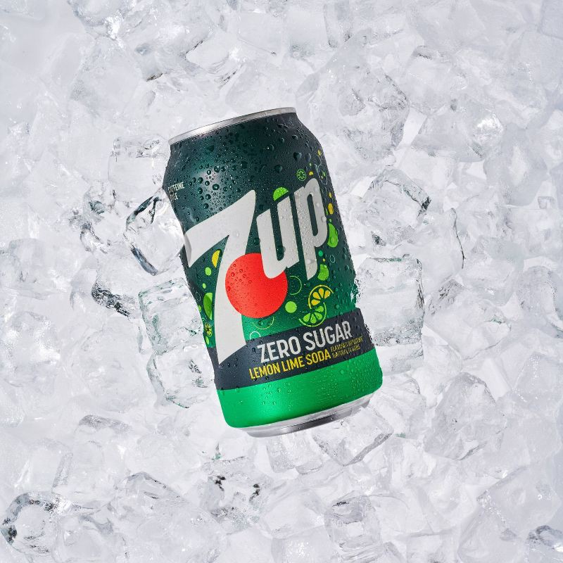 slide 7 of 15, 7UP Zero Sugar Lemon Lime Soda - 12pk/12 fl oz Cans, 12 ct; 12 fl oz