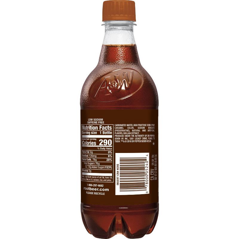 slide 3 of 6, A&W Root Beer Soda - 20 fl oz Bottle, 20 fl oz