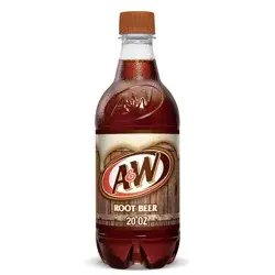 A&W Root Beer Soda - 20 fl oz Bottle