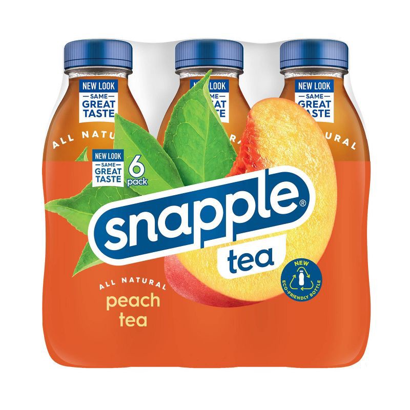 slide 3 of 9, Snapple Peach Tea - 6pk/16 fl oz Bottles, 6 ct; 16 fl oz