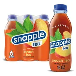 Snapple Peach Tea - 6pk/16 fl oz Bottles