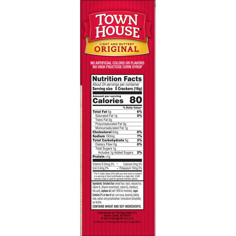 slide 2 of 8, Town House Oven Baked Crackers Original - 13.8oz, 13.8 oz
