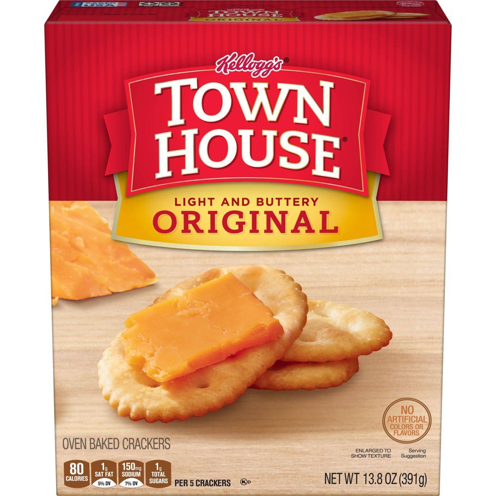 slide 6 of 7, Town House Original Oven Baked Crackers, 13.8 oz