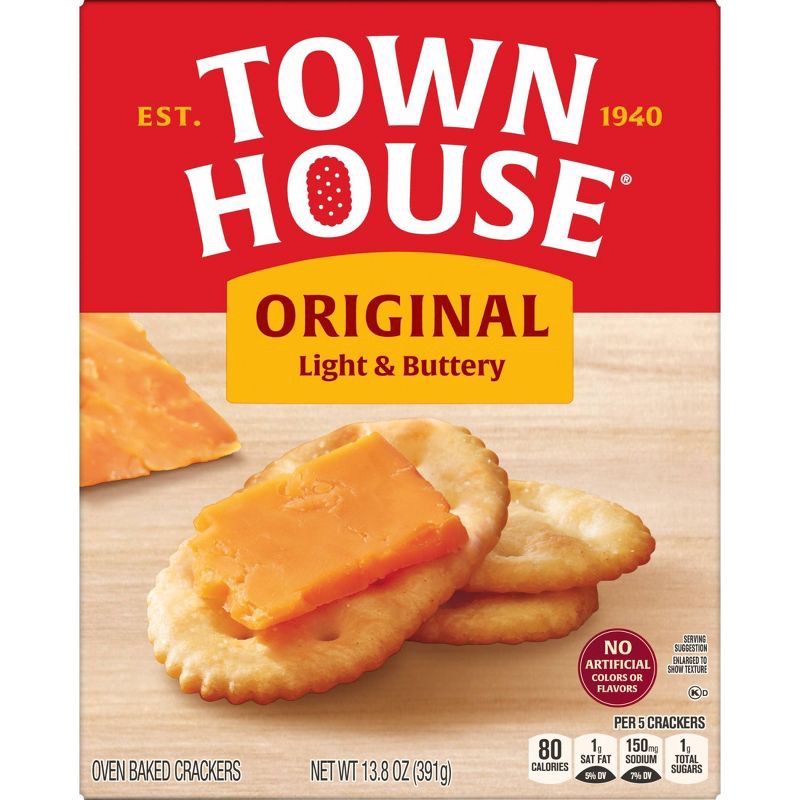 slide 9 of 10, Town House Oven Baked Crackers Original - 13.8oz, 13.8 oz
