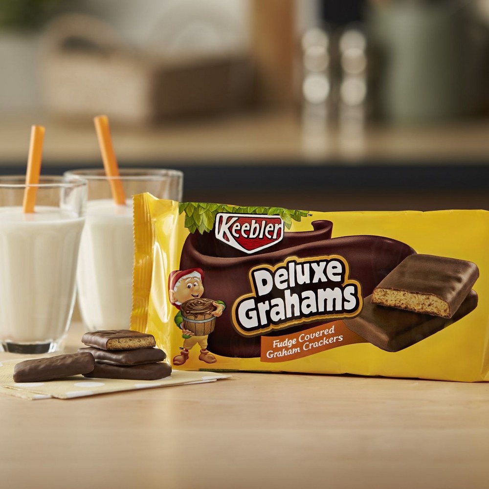 slide 3 of 6, Keebler Deluxe Grahams Fudge Covered Graham Crackers - 12.5oz, 12.5 oz