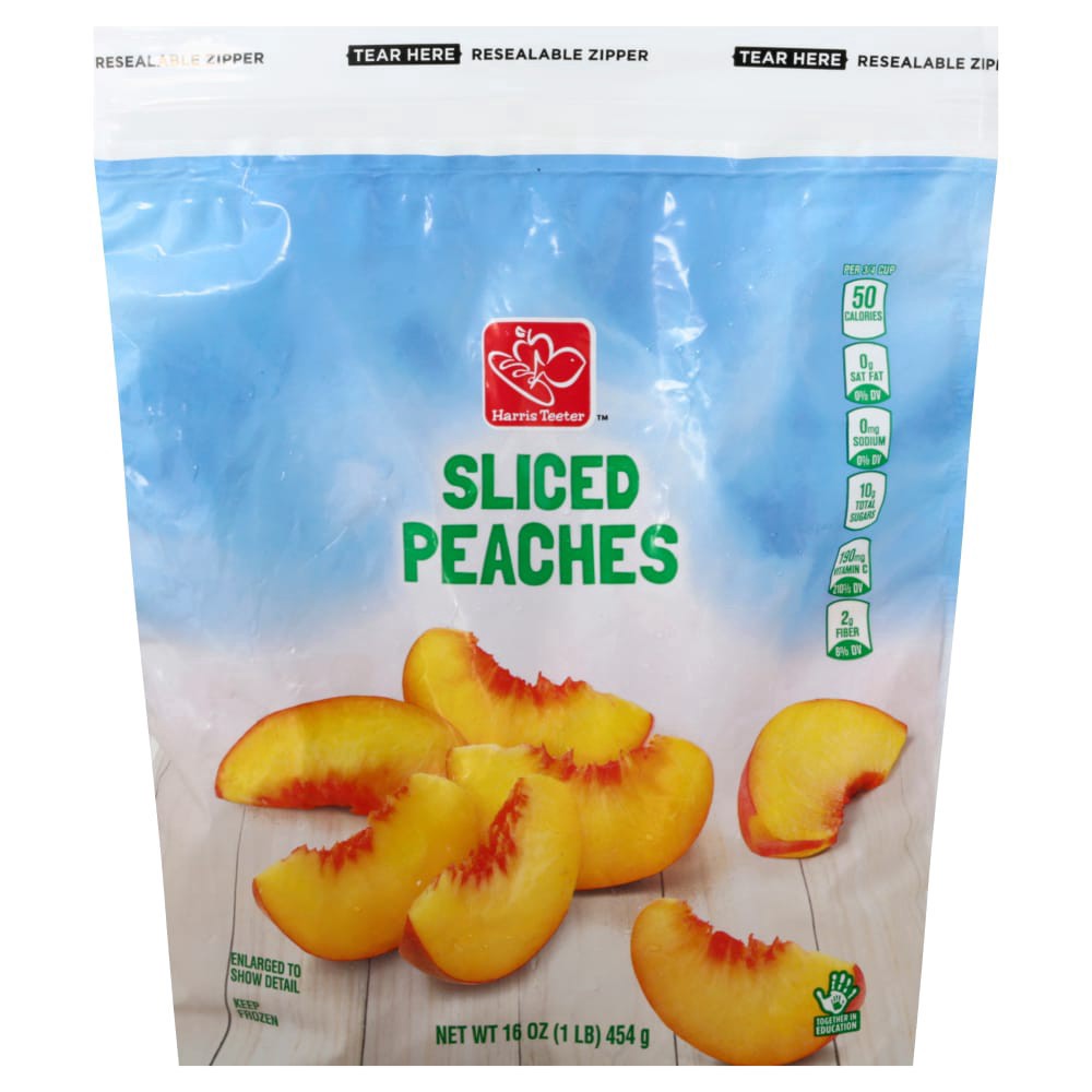 slide 1 of 6, Harris Teeter™ Sliced Peaches, 16 oz
