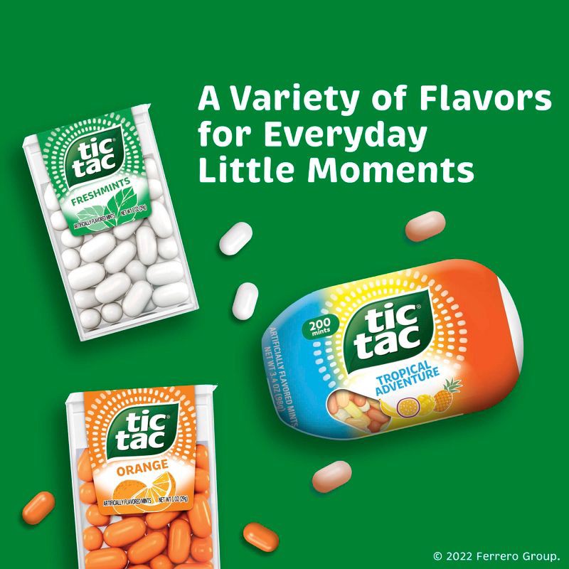 slide 7 of 8, Tic Tac Freshmint Candies - 4ct, 4 ct