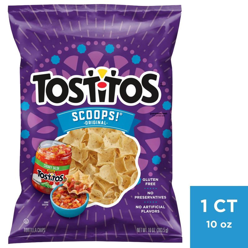 slide 1 of 7, Tostitos Scoops! Tortilla Chips- 10oz, 10 oz