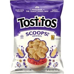 Tostitos Scoops! Tortilla Chips - 10oz: Gluten-Free, No Artificial Preservatives