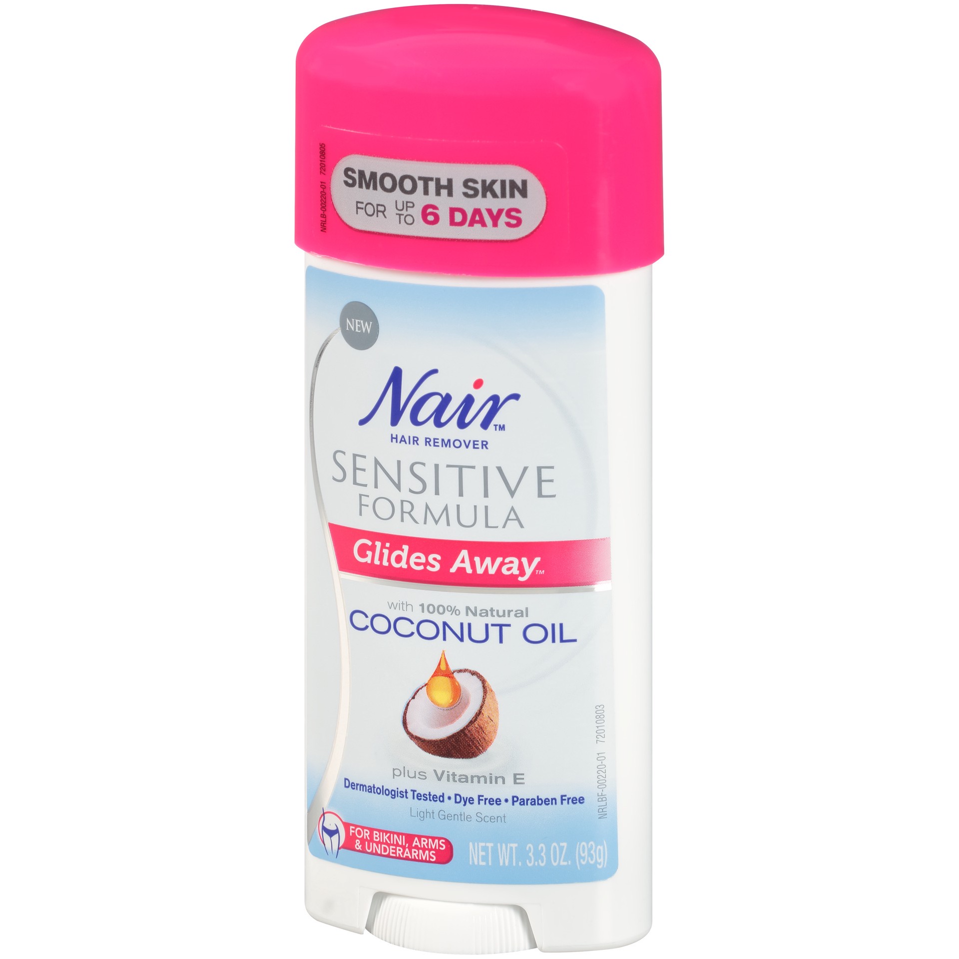 slide 2 of 3, Nair Hair Remover Sensitive Formula Glide On Depilatory Cream 3.3 oz, 3.3 oz