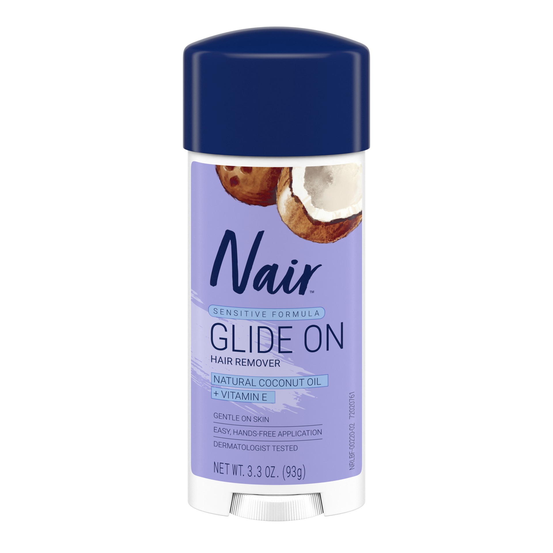 slide 1 of 3, Nair Hair Remover Sensitive Formula Glide On Depilatory Cream 3.3 oz, 3.3 oz