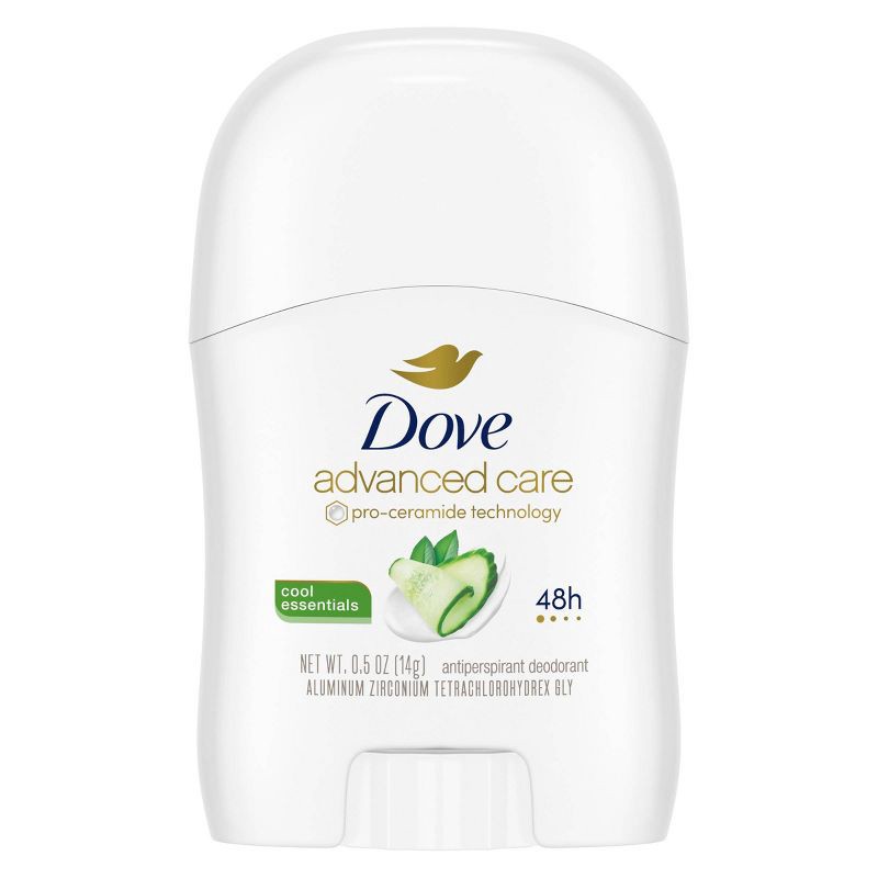 slide 2 of 10, Dove Beauty Advanced Care 48-Hour Cool Essentials Antiperspirant & Mini Deodorant Stick - Travel Size - 0.5oz, 0.5 oz